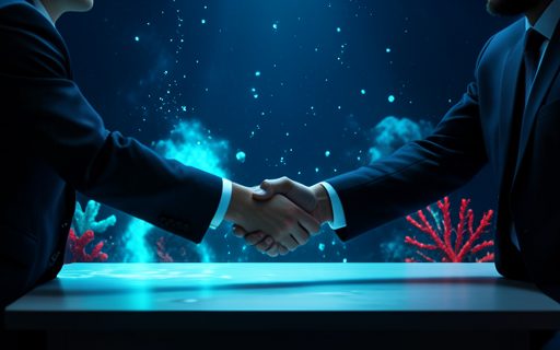 Deux professionnels qui se serrent la main