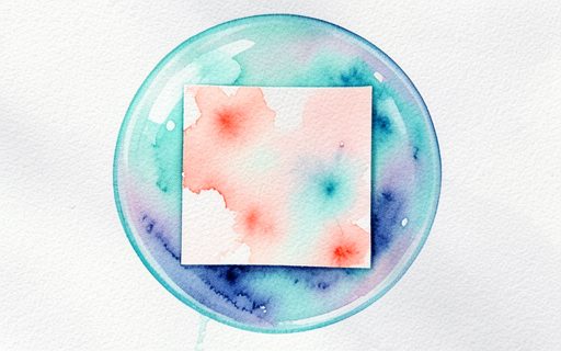 Feuille protegee a l interieur d une sphere translucide