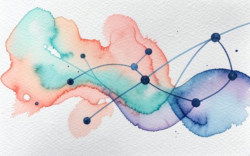 Visualisation abstraite de donnees reliees