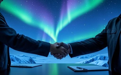Deux professionnels qui se serrent la main
