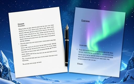 Deux feuilles de contrat et un stylo pose entre elles