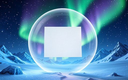 Feuille protegee a l interieur d une sphere translucide