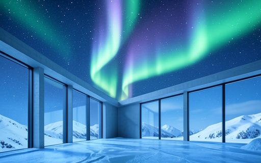 Lieu calme aux grandes fenetres