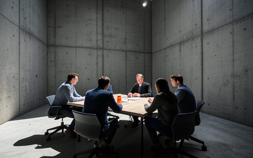 Petite equipe qui travaille ensemble autour d une table