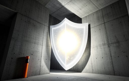 Bouclier de lumiere qui protege un coeur lumineux