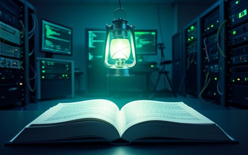 Livre ouvert surmonte d une lanterne lumineuse