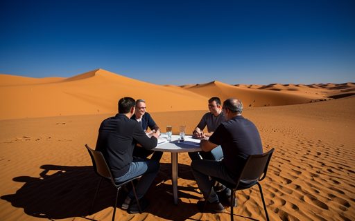 Petite equipe qui travaille ensemble autour d une table