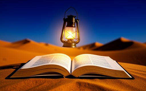 Livre ouvert surmonte d une lanterne lumineuse