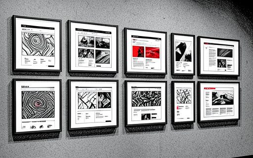 Galerie d ecrans encadres qui montrent des realisations web