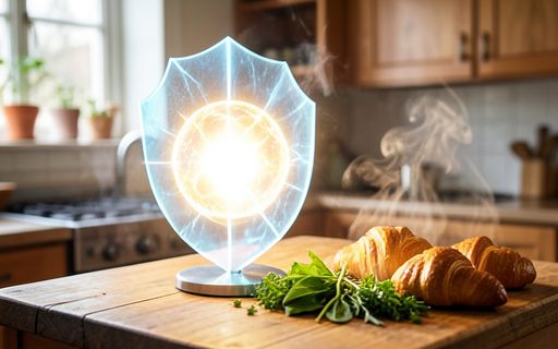 Bouclier de lumiere qui protege un coeur lumineux
