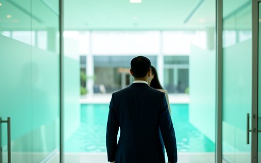 Jeunes professionnels qui entrent dans des bureaux accueillants