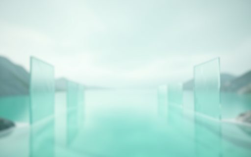 Paysage abstrait qui pose l ambiance de l univers