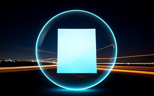 Feuille protegee a l interieur d une sphere translucide