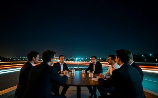 Petite equipe qui travaille ensemble autour d une table