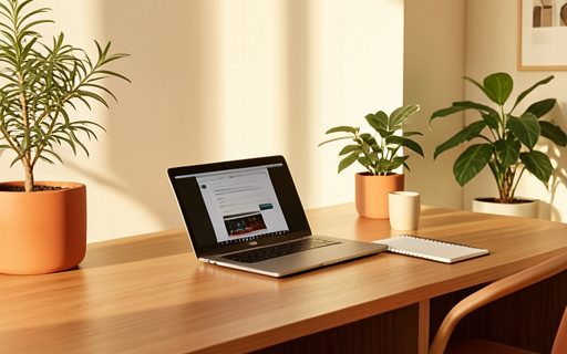 Poste de travail moderne et range
