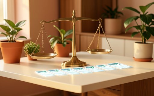 Balance equilibree et cartes de controle lumineuses