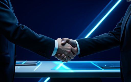 Deux professionnels qui se serrent la main
