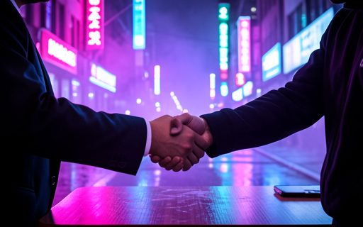 Deux professionnels qui se serrent la main