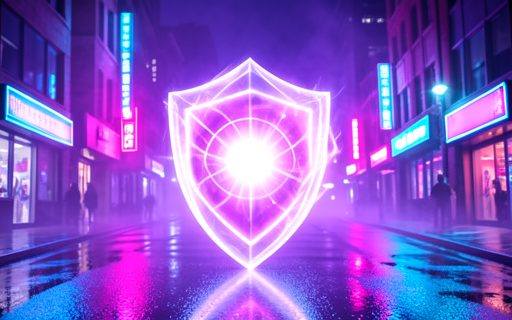 Bouclier de lumiere qui protege un coeur lumineux