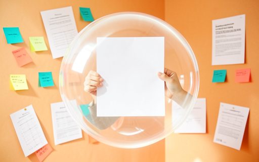 Feuille protegee a l interieur d une sphere translucide