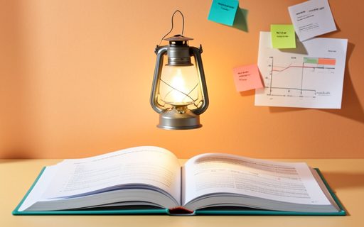 Livre ouvert surmonte d une lanterne lumineuse
