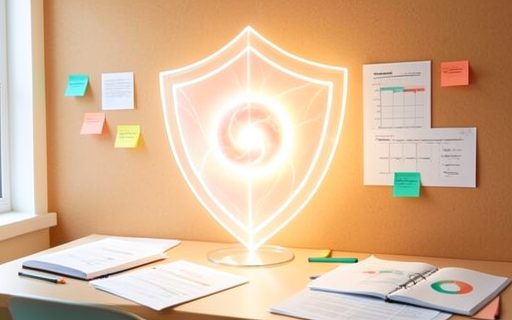 Bouclier de lumiere qui protege un coeur lumineux
